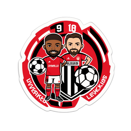 Leverkusen vs. Olympiakos: Fotbalový nálepka