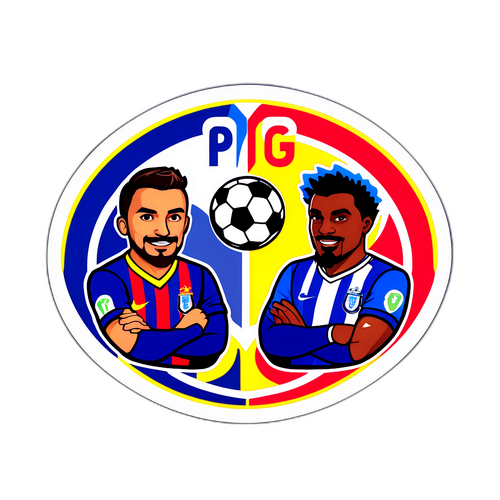 कासा पिया बनाम पोर्टो स्पोर्ट्स-थीम वाले स्टिकर