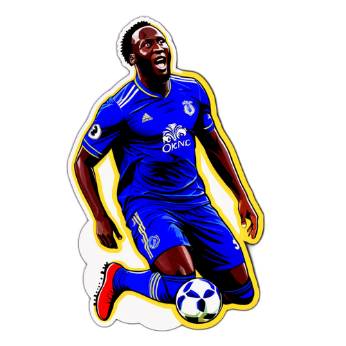Crea una sticker di Romelu Lukaku in azione