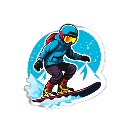 Snowboardåkare vid slopestyle