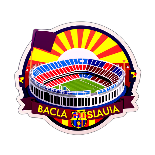 Sticker des legendären Barcelona Stadions