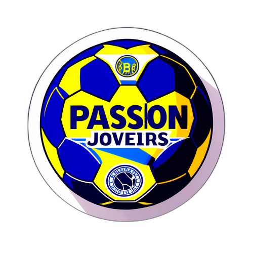 Pelota de fútbol 'Pasión' en colores de Boca Juniors