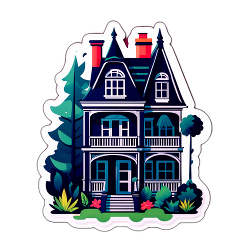 Stylowy dom z elementami architektonicznymi