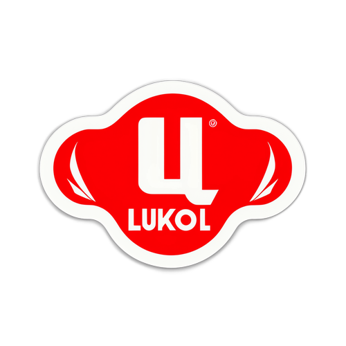 Сучасний стильний логотип "Лукойл", поєднаний з образом паливних матеріалів