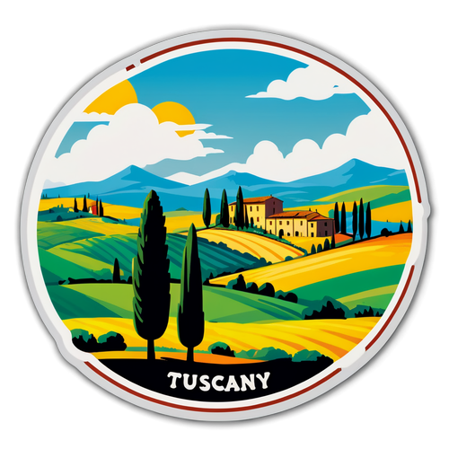 Dieser "Tuscany Accident"-Sticker wird Sie in die malerische Toskana entführen – Überraschung garantiert!