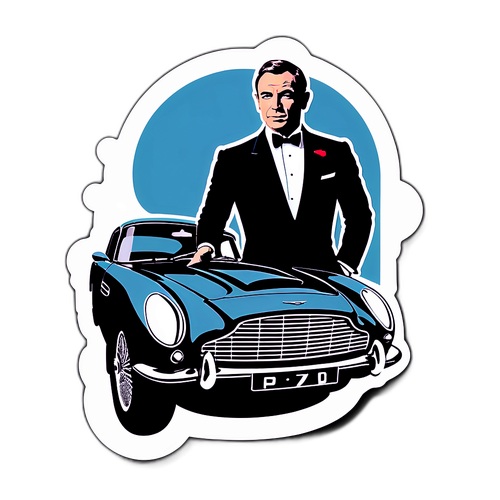 Sticker Iconico di James Bond