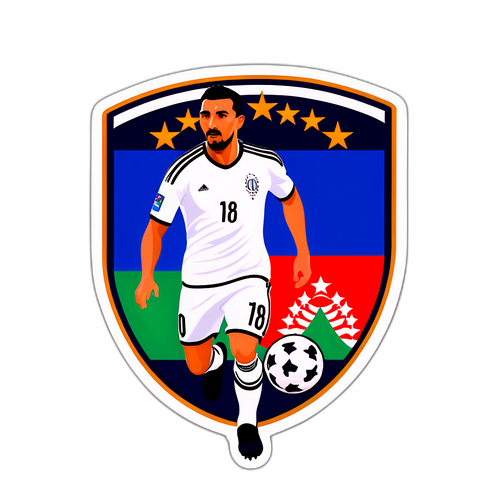 Een dynamische sticker van Qarabağ FC