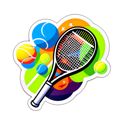 Raquete de Tênis Estilizada - ATP Rotterdam