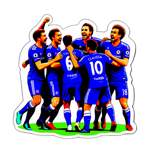 Chelsea-spelare firar mål