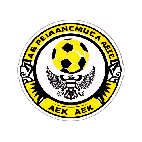 Наклейка з елементами футбольного матчу Пафос – АЕК Ларнака