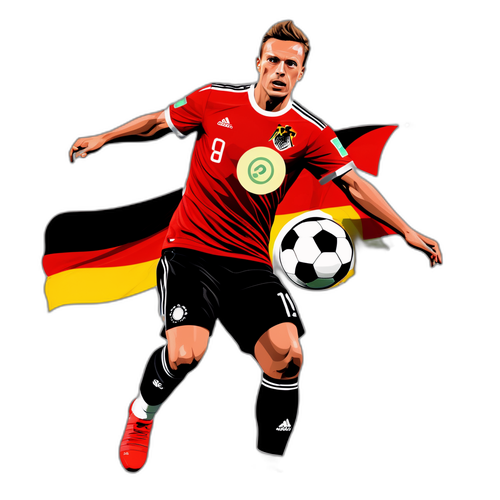 Stiker Florian Wirtz dalam Pose Aksi