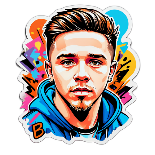 Brooklyn Beckham w otoczeniu sztuki ulicznej