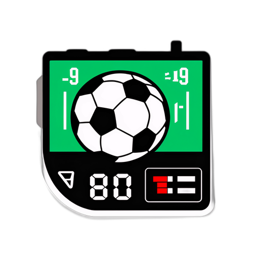 Vibrant fodboldsticker med Flashscore
