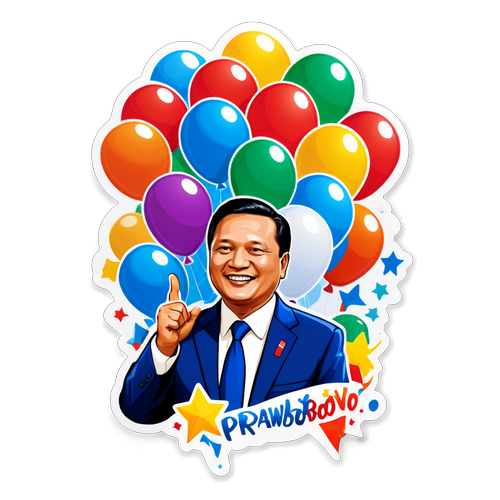 Rayakan Kebangkitan Prabowo! Balon Ceria dan Suasana Pesta yang Tak Terlupakan!