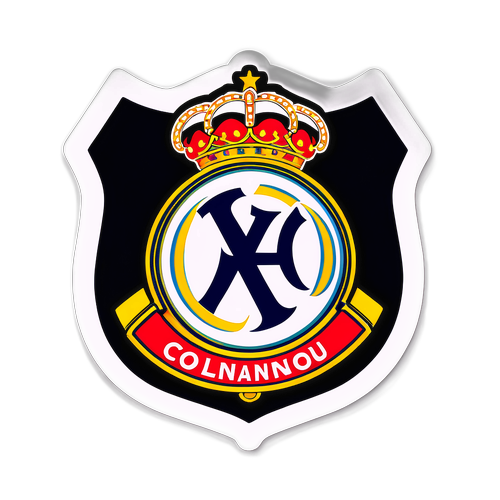 Thiết kế nhãn dán với logo của một câu lạc bộ bóng đá nổi tiếng