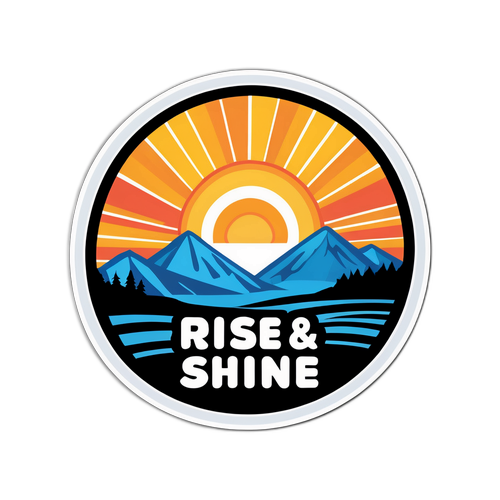Motivational Sunrise Sticker