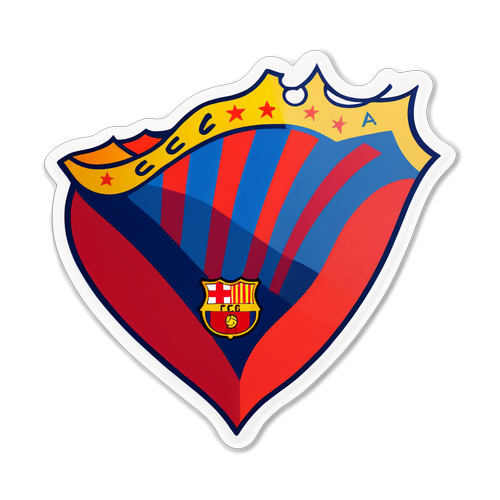 Stiker Pendukung Barcelona dan Sevilla