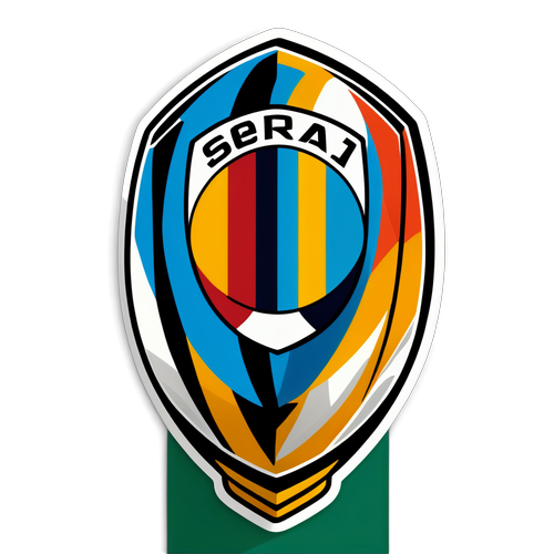 Abstrakcyjny wzór inspirowany atmosferą meczów Serie A