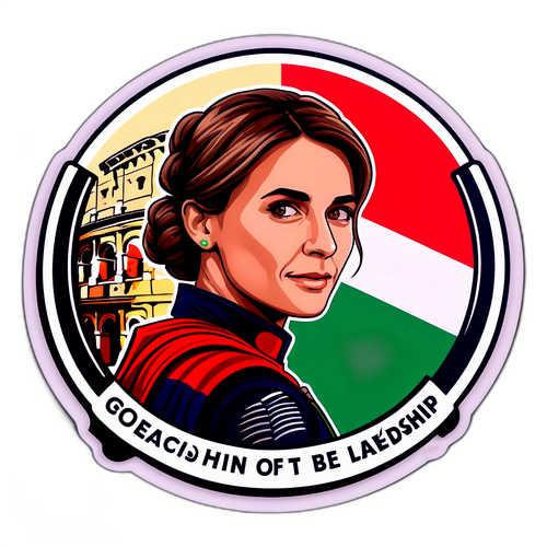 Adesivo di Giorgia Meloni: Ispirazione sulla Leadership