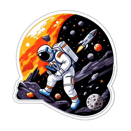 小行星撞击任务贴纸