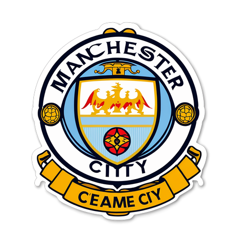 Manchester City Embleem Sticker