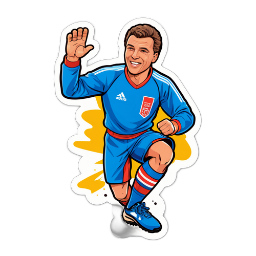 Sticker van Ruben Van Gucht in sportoutfit
