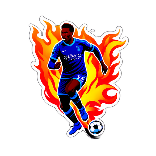 Silhouet van Kenneth Taylor met Vlammen