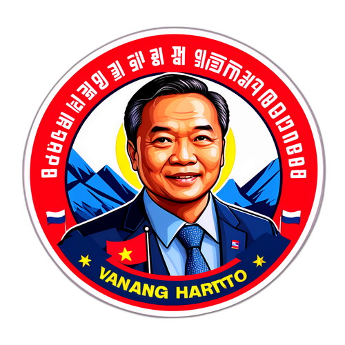 Stiker Politik Airlangga Hartarto: Pertumbuhan Ekonomi