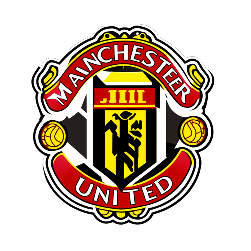 Kecintaan Sejati untuk Setiap Penggemar: Stiker Minimalis Logo Manchester United!