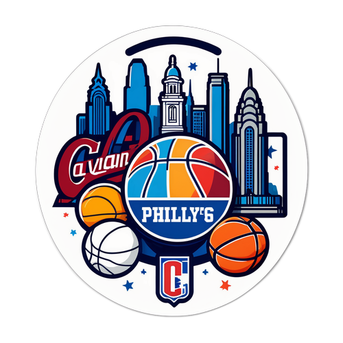 Sticker ng Labanan ng Philly at Cleveland