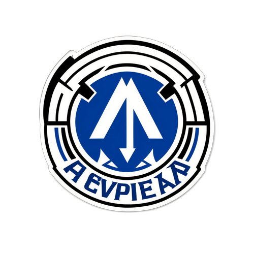 Enkel, men Slående Emblem Sticker