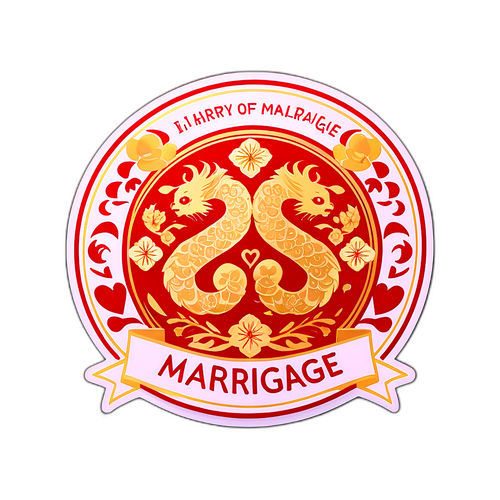 Altın Yıl Evliliği Sticker'ı