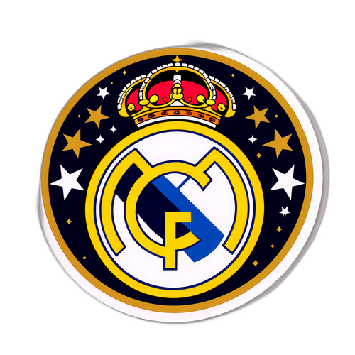 Real Madrids Crest med Stjärnor
