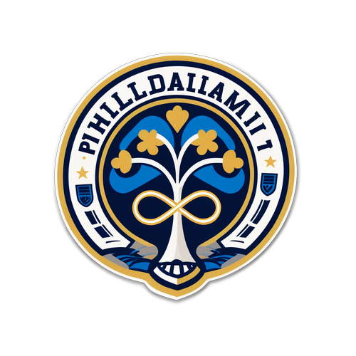 Design Minimaliste avec Logotypes de Philadelphia Union et Inter Miami