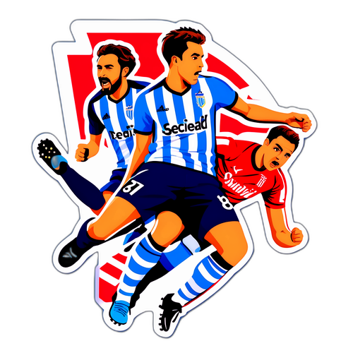 Spanisches Fußballspiel zwischen Real Sociedad und Sevilla