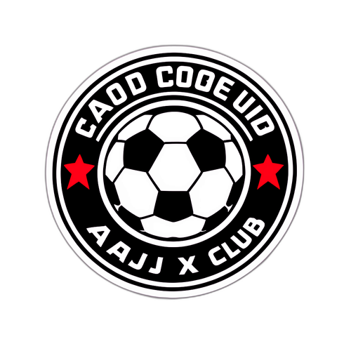 Ajax klubblogga med rörlig fotboll