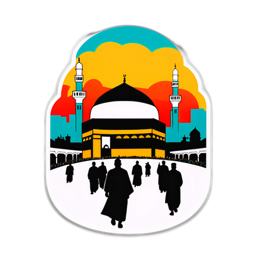 Stiker Siluet Haji 2025