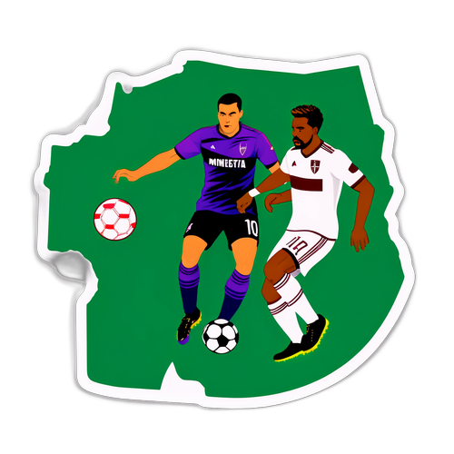 Thrilling Portland vs Minnesota Soccer Match Sticker