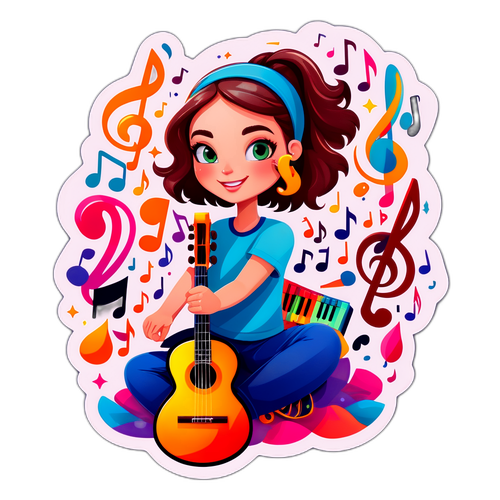 Vibrant klistremerke av Milla Ruud Reitan