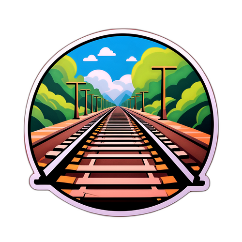 Stiker Jalur Kereta Api