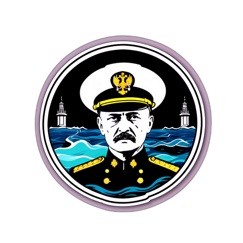 纪念俄罗斯海军副指挥官的贴纸