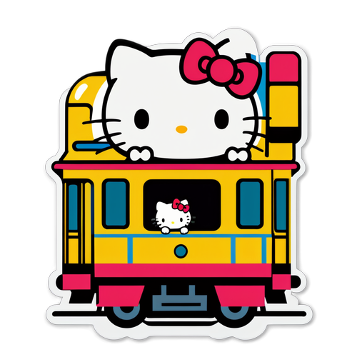 重庆地铁Hello Kitty幽默贴纸