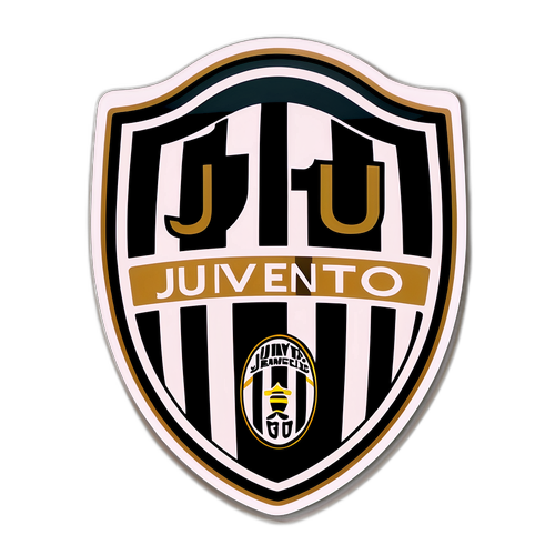 Sticker ya Alama ya Juventus na Mbinu ya Soka ya Kale