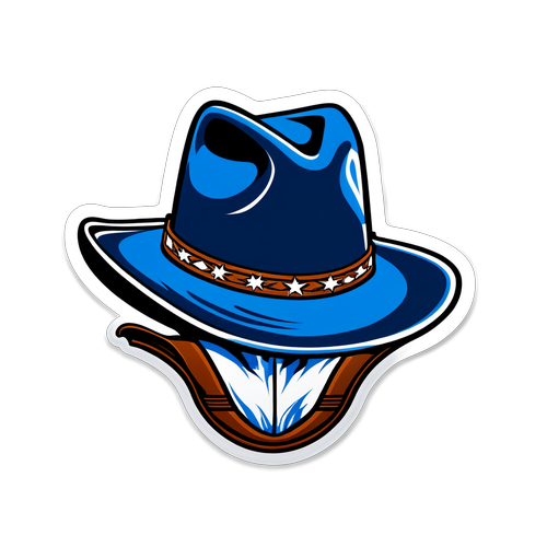 Bold na Disenyo ng Sticker ng Dallas Mavericks