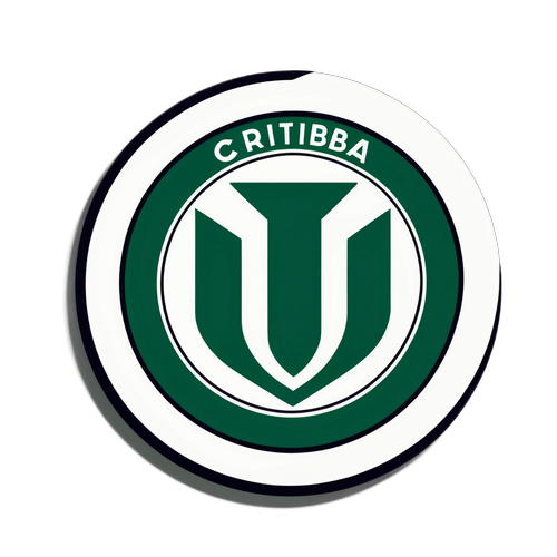 Stiker Gaya Vintage Bola Sepak Coritiba