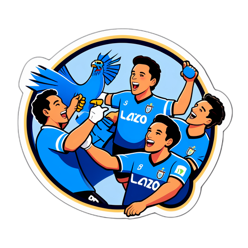 Sticker ya Mashabiki wa Lazio wa Furaha ya Ushindi
