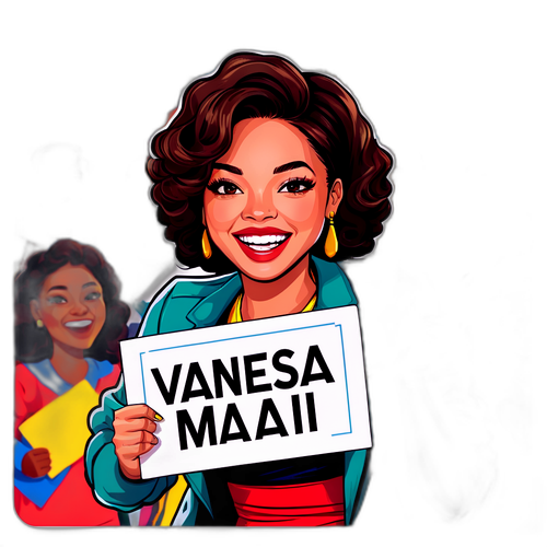 Unterhaltsamer Aufkleber von Vanessa Mai