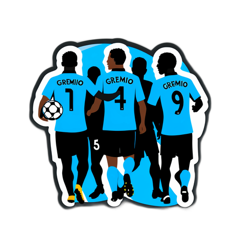 Silhuetas dos Jogadores do Grêmio