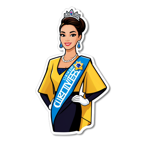 Sticker Tự Hào Hoa Hậu Kỳ Duyên - Đại Diện Việt Nam Tại Miss Universe 2024