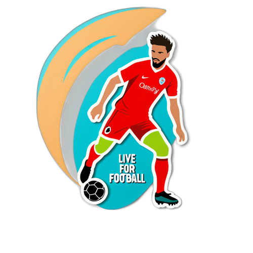 Mbuni wa Sticker ya Mchezaji wa Mpira